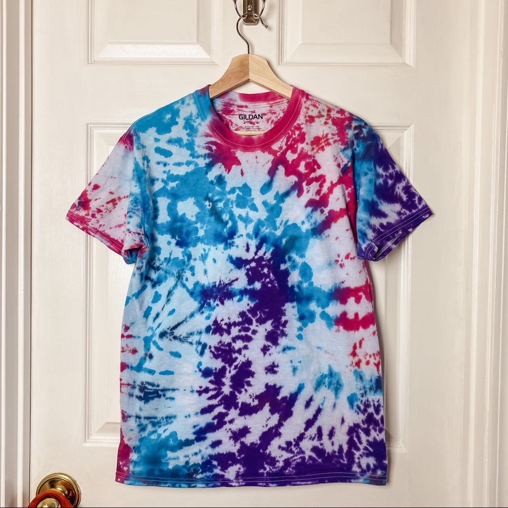 100% Cotton Tie Dyed Crewneck Tee